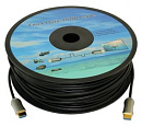 Кабель аудио-видео Fiber Optic HDMI (m)/HDMI (m) 25м. позолоч.конт. черный