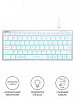 Клавиатура A4Tech Fstyler FX61 белый USB slim LED (FX61 WHITE)