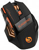 Мышь SunWind SW-M715GW черный/оранжевый оптическая (1600dpi) беспроводная USB для ноутбука (7but)