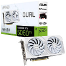 Видеокарта ASUS RTX5060Ti DUAL WHITE OC 16GB GDDR7 128bit 3xDP HDMI 2FAN RTL (DUAL-RTX5060TI-O16G-WHITE)
