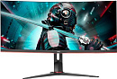 Монитор AOC 34" CU34G2X 1500R, 21:9, VA, UHD, 4ms, 300cd, 144Hz, HDMI, DP, USB, HAS