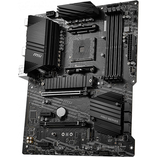 Материнская плата MSI B550-A PRO B550, AM4, 4*DDR4, 2*PCIEx16, 2*PCIEx1, 2*M.2, 2*TypeC, 1*USB3.2Gen2, 4*USB3.2Gen1, 8*USB2.0, 6*SATA3.0, 1G, DP, HDMI