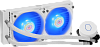 Система охлаждения/ Cooler Master MasterLiquid ML240L V2 RGB White Edition (210W, 240mm, RGB, fans: 2x120mm/62CFM/27dBa/1800rpm, 1700/1200/115X/2066
