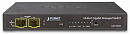 Коммутатор Planet коммутатор/ IPv4/IPv6 Managed 8-Port 10/100/1000Mbps + 2-Port 100/1000X SFP Gigabit Desktop Ethernet Switch (POE PD, External PWR)