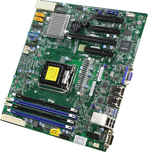 Системная плата MB Supermicro X11SSM-F, 1x LGA 1151, Intel® C236, Intel® 6th Gen E3-1200 v5/ Core i3, Pentium, Celeron processors, 4xDIMM DDR4 ECC