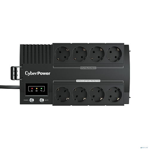 CyberPower BS650E NEW ИБП Line-Interactive, 650VA/390W USB, (4+4 EURO), 12В/5 Ач х 1