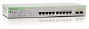Коммутатор Allied Telesis Gigabit Smart Access PoE+ switch, 8+2 ports