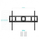 ONKRON UF4 чёрный {55"-100" Максимальная нагрузка: 75 кг VESA: 75x75, 100x100, 100x200, 200x100, 200x200, 200x300, 200x400, 300x100, 300x200, 300x300,