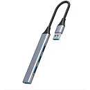 5bites HB31-313SL Концентратор 1*USB3.0 / 3*USB2.0 / USB PLUG / SILVER