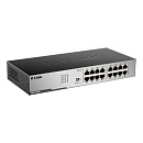 Коммутатор D-LINK DGS-1016D/I1A Неуправляемый с 16 портами 10/100/1000Base-T