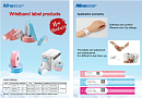 Браслеты в рулоне Ninestar (G&G) WHITE wristband, 35 mm/260 mm, core 24 mm, 100 per roll, clips included