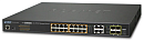 Коммутатор Planet коммутатор/ IPv6/IPv4, 16-Port Managed 802.3at POE+ Gigabit Ethernet Switch + 4-Port Gigabit Combo TP/SFP (220W)