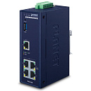 шлюз/ PLANET IVR-100 Industrial 5-Port 10/100/1000T VPN Security Gateway: Dual-WAN Failover and Load Balancing, Cyber Security, SPI Firewall, Content