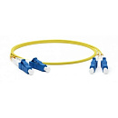 Hyperline FC-D2-9-LC/­UR-LC/­UR-H-1M-LSZH-YL Патч-корд волоконно-оптический (шнур) SM 9/­125 (OS2), LC/­UPC-LC/­UPC, 2.0 мм, duplex, LSZH, 1 м
