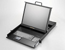 Консоль для стойки 19" AMK801-19UBRU, высота 1U, TFT LCD 19", 1280x1024, 1 x USB, русифицированная клавиатура, тачпад, 90 ~ 264В AC