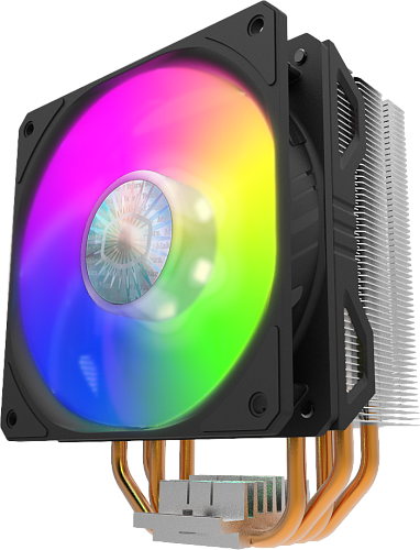 Кулер для процессора/ Cooler Master Hyper 212 Spectrum V2 (150W, 4-pin, 157mm, tower, Al/Cu, RGB, fans: 1x120mm/62CFM/27dBA/1800rpm, 1700/1200/115x