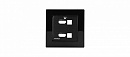 Комплект лицевых панелей Kramer Electronics [WP-211X EU PANEL SET] для коммутатора WP-211X/EU-80/86(W); цвет черный