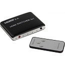 ORIENT HS0301H-2.0, HDMI 4K Switch 3->1, HDMI 2.0/3D, HDR, UHDTV 4K/ 60Hz (3840x2160)/HDTV1080p, HDCP2.2, встроенный ИК приемник, пульт ДУ, внешний БП