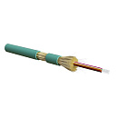 Кабель магистральный Hyperline FO-DT-IN-503-12-LSZH-AQ 12x50/125 OM3 внутр. плотный буфер LSZH 1м