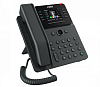 sip-телефон fanvil v62g, 12 sip-акк., 2,8", 320x240 цвет. экран, poe, бп в комп., 2x1 gbps, чёрный