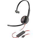 Plantronics 209748-22 Проводная гарнитура BlackWire C3210 USB-C, SINGLE UNIT