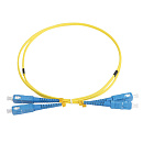 Кабельная сборка Hyperline FC-D2-9-SC/UR-SC/UR-H-1M-LSZH-YL Патч-корд волоконно-оптический (шнур) SM 9/125 (OS2), SC/UPC-SC/UPC, 2.0 мм, duplex, LSZH,