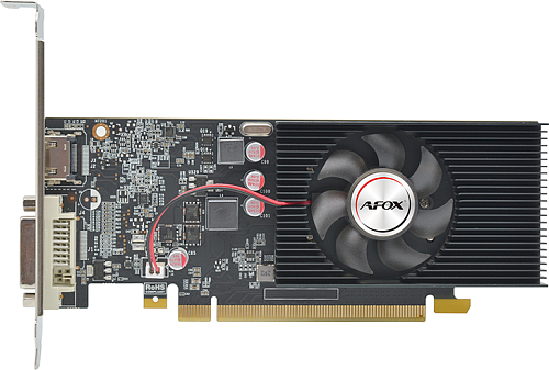 Видеокарта/ VGA AFOX NVIDIA Geforce GT1030 LP 2GB, GDDR5/64-bit, PCIe 3.0, 1xDVI-D, 1xHDMI 2.0, 1-slot