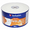 verbatim диски dvd-r 4,7 gb 16x datalife inkjet printable, shrink, 50 шт (43793)