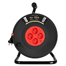 Exegate EX295745RUS Удлинитель на катушке ExeGate industrial ECS-10-2-50 (4 евророзетки, IP20, 50м, защита от детей, защита от перегрузки, 2х1,0мм2, 1