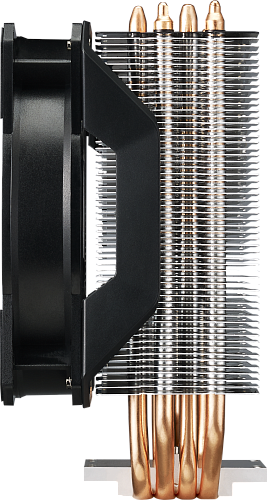 Кулер для процессора/ Cooler Master MasterAir MA410P (150W, 4-pin, 158.5mm, tower, Al/Cu, RGB, fans: 1x120mm/66.7CFM/30dBA/2000rpm, 1200/115X/2066
