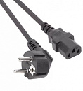 Кабель Premier 5-280L IEC C13 Евровилка угловой 1.8м (5-280L(0.5) 1.8) черный (Bulk)
