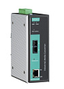 Медиаконвертер Ethernet в оптику IEEE 802.3af PoE в металлическом корпусе, одномод, разъем SC, с расширенным диапазоном температур