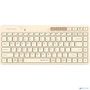 Клавиатура беспроводная A4Tech Fstyler FBK26C AS бежевый (USB, BT/Radio, slim Multimedia) (FBK26C AS)