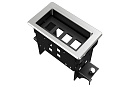 [WRTS-04BOX-S] Прямоугольный металлический корпус Wize Pro [WRTS-04BOX-S] для модульной системы врезного лючка в стол с убирающейся крышкой для устано