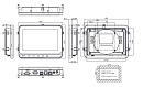 Промышленный панельный компьютер GOT107W-319 PCT-DC, дисплей 7" WSVGA TFT LCD, 1024 x 600, процессор Intel® Celeron® N3350, до 2,4 ГГц, DDR3L-1600 МГц