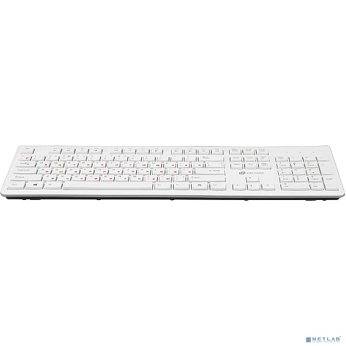 Клавиатура Oklick 505M белый USB slim {1196547}