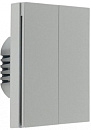 Умный выключатель Aqara H1 EU 2-хкл. с нейтралью серый (WS-EUK04GR)