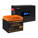 Комплект ИБП EX295992RUS + батарея 45Aч EX285666RUS 1шт (инвертор, синус, для котла, PF=1, настенный) ExeGate IdealSine SR-600.LCD.2SH <600VA/600W, чи