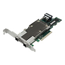RAID-контроллер Broadcom MegaRAID 9480-8I8e SGL (05-50031-00 / 03-50031-15010) PCIe 3.1 x8 LP, SAS/SATA/NVMe, RAID 0,1,5,6,10,50,60, 16port(2 * int