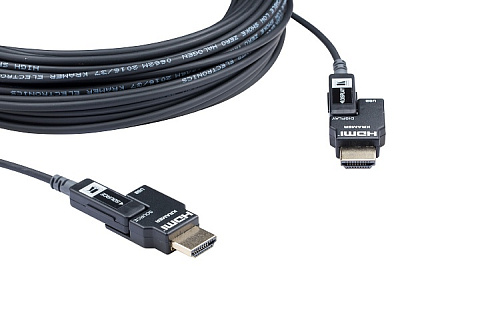 Кабель [97-0406098] Kramer Electronics [CLS-AOCH/60-98] малодымный оптоволоконный HDMI (Вилка - Вилка), поддержка 4К 60 Гц (4:4:4), 30 м