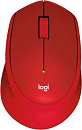 Мышь Logitech M331 Silent Plus красный оптическая (1000dpi) silent беспроводная USB (3but)