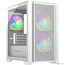 Powercase Alisio Micro Z3W ARGB, Tempered Glass, 3x 120mm ARGB fan, белый, mATX (CAMZW-A3)