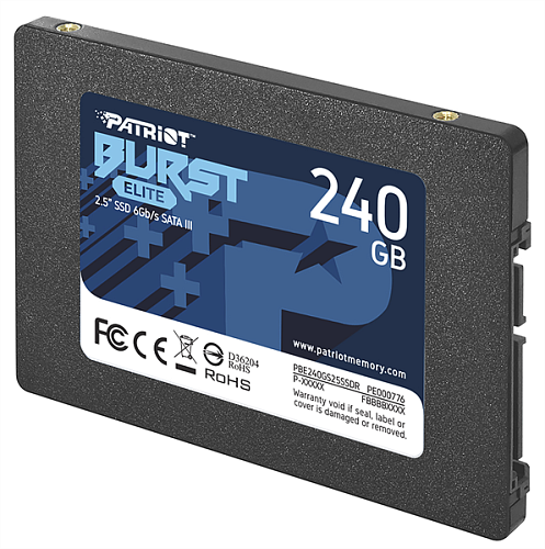 SSD PATRIOT BURST ELITE 240Gb SATA-III 2,5”/7мм PBE240GS25SSDR