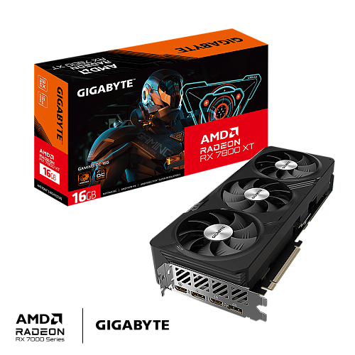 Видеокарта/ VGA GIGABYTE AMD RADEON RX 7800 XT GAMING OC 16G 16GB, GDDR6/256-bit, PCIe 4.0, 2xHDMI 2.1, 2xDP, 2.8-slot