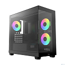 Case Ocypus Gamma C52 BK ARGB mATX / win / black / 3 ARGB fans / no PSU / Tempered Glass