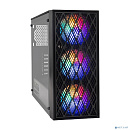 Exegate EX296075RUS Корпус Miditower ExeGate EVO-8243-EVO800 (ATX, БП EVO800RGB с вент. 12 см, 2*USB+1*USB3.0, черный, 3 вент. с RGB подсветкой, боков