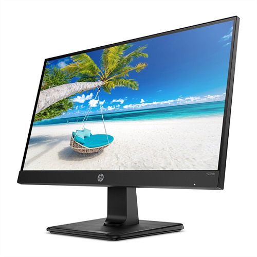 HP V221vb Monitor 1920x1080, 16:9, VA, 250 cd/m2, 3000:1, 5ms, 178°/178°, VGA, HDMI, tilt, swivel, 60 Hz, Black