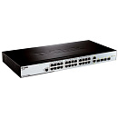 Коммутатор D-LINK DES-3200-28_RFB/B1 Восстановленный в производственных условиях управляемый L2 с 24 портами 10/100Base-TX, 2 портами 100/1000Base-X S