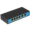 ORIENT SWP-7504POE/2P, PoE коммутатор 4 порта, 4xPoE 100Mbps + 2xUplink 100Mbps, Bandwidth 1.2Gbps, PoE-A (1/2+,3/6-), IEEE802.3af/at, мощность до 96В