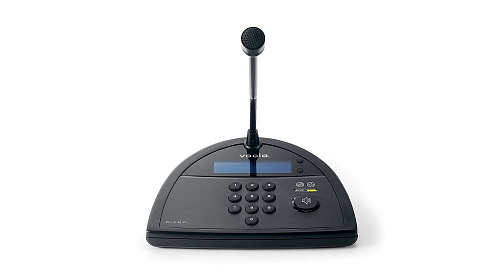 Аудиопроцессор со встроенным микрофоном BIAMP [VOCIADS-10] Vocia Desktop-mounted Paging Station, 10 Buttons with hand-held microphone